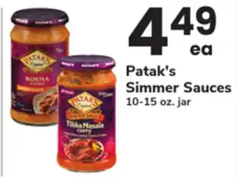 ACME Patak's Simmer Sauces offer