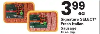 ACME Signature SELECT Fresh Italian Sausage offer