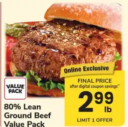 ACME 80% Lean Ground Beef offer