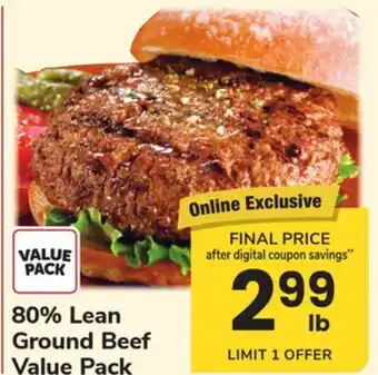 ACME 80% Lean Ground Beef offer