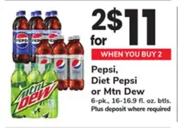 ACME Pepsi, Diet Pepsi or Mtn Dew offer