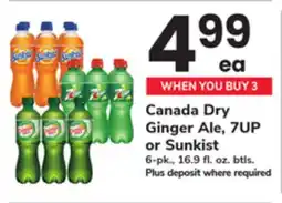 ACME Canada Dry Ginger Ale, 7UP or Sunkist offer