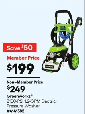 Lowe's 2100-PSI 1.2-GPM Electric Pressure Washer offer