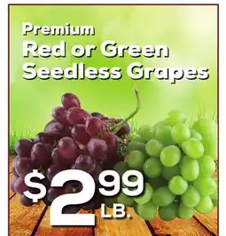 DeCicco & Sons Premium Red or Green Seedless Grapes offer