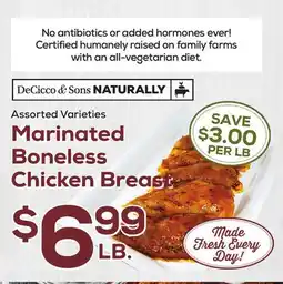 DeCicco & Sons Marinated Boneless Chicken Breast offer