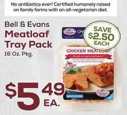 DeCicco & Sons Bell & Evans Meatloaf Tray Pack offer