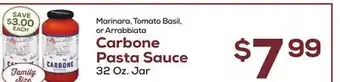 DeCicco & Sons Carbone Pasta Sauce offer