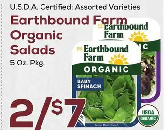 DeCicco & Sons Earthbound Farm Organic Salads offer