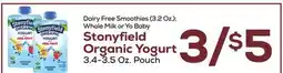 DeCicco & Sons Stonyfield Organic Yogurt Pouch offer