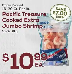 DeCicco & Sons Pacific Treasure Cooked Extra Jumbo Shrimp 16 Oz. Pkg offer