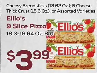 DeCicco & Sons Ellio's 9 Slice Pizza 18.3-19.64 Oz. Box offer