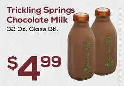 DeCicco & Sons Trickling Springs Chocolate Milk offer