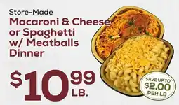 DeCicco & Sons Macaroni & Cheese or Spaghetti w/Meatballs Dinner offer