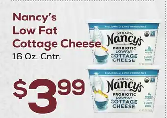 DeCicco & Sons Nancy's Low Fat Cottage Cheese offer