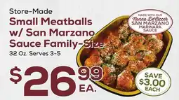 DeCicco & Sons Small Meatballs w/San Marzano Sauce Family-Size offer