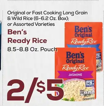 DeCicco & Sons Ben's Ready Rice, 8.5-8.8 oz. Pouch offer