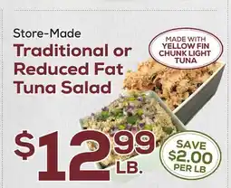 DeCicco & Sons Traditional or Reduced Fat Tuna Salad offer