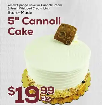 DeCicco & Sons 5 Cannoli Cake offer