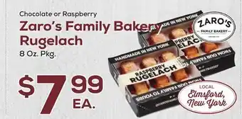 DeCicco & Sons Zaro's Family Bakery Rugelach 8 Oz. Pkg offer