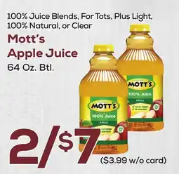 DeCicco & Sons Mott's Apple Juice offer