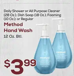 DeCicco & Sons Method Hand Wash 12 Oz. Btl offer