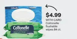 CVS Cottonelle flushable wipes 84 ct offer