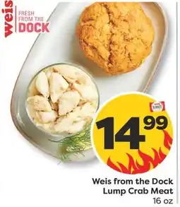 Weis Markets Weis from the Dock Lump Crab Meat offer