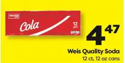 Weis Markets Weis Quality Soda offer