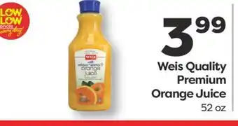 Weis Markets Weis Quality Premium Orange Juice offer