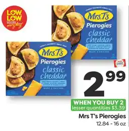 Weis Markets Mrs T's Pierogies offer