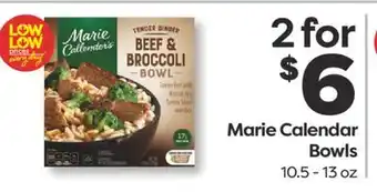 Weis Markets Marie Calendar Bowls offer