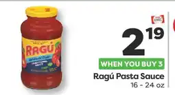 Weis Markets Ragú Pasta Sauce offer