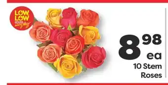 Weis Markets 10 Stem Roses offer