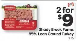 Weis Markets Shady Brook Farms 85% Lean Ground Turkey offer