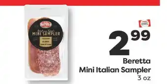 Weis Markets Beretta Mini Italian Sampler offer