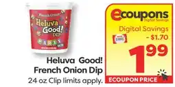 Weis Markets Heluva Good! French Onion Dip offer