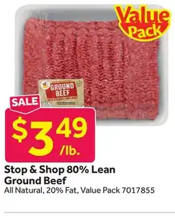 Stop&Shop 80% Lean Ground Beef offer