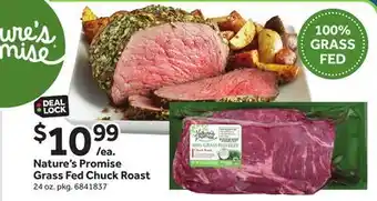 Stop&Shop Nature's Promise Grass Fed Chuck Roast offer