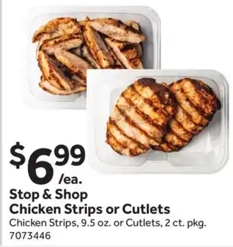 Stop&Shop Stop & Shop Chicken Strips or Cutlets offer