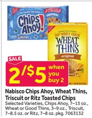 Stop&Shop Nabisco Chips Ahoy, Wheat Thins, Triscuit or Ritz Toasted Chips offer