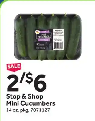 Stop&Shop Stop & Shop Mini Cucumbers offer