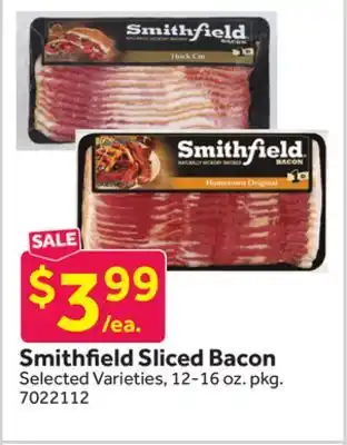 Stop&Shop Smithfield Sliced Bacon offer