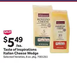 Stop&Shop Taste of Inspirations Italian Cheese Wedge offer