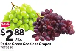 Stop&Shop Red or Green Seedless Grapes offer