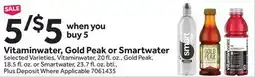 Stop&Shop Vitaminwater, Gold Peak or Smartwater offer