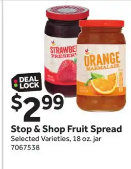 Stop&Shop Stop & Shop Fruit Spread offer