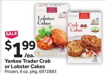 Stop&Shop Yankee Trader Crab or Lobster Cakes offer