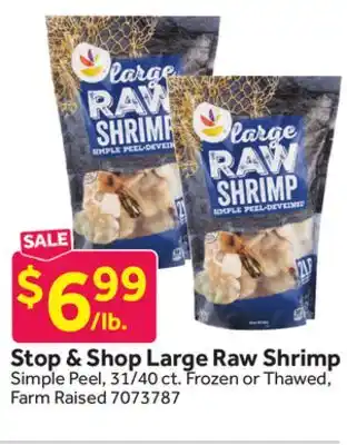 Stop&Shop Stop & Shop Large Raw Shrimp offer