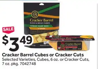 Stop&Shop Cracker Barrel Cubes or Cracker Cuts offer