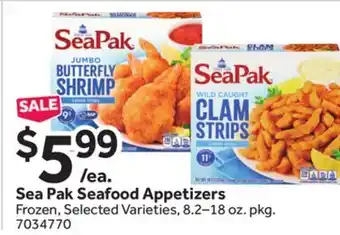 Stop&Shop Sea Pak Seafood Appetizers offer